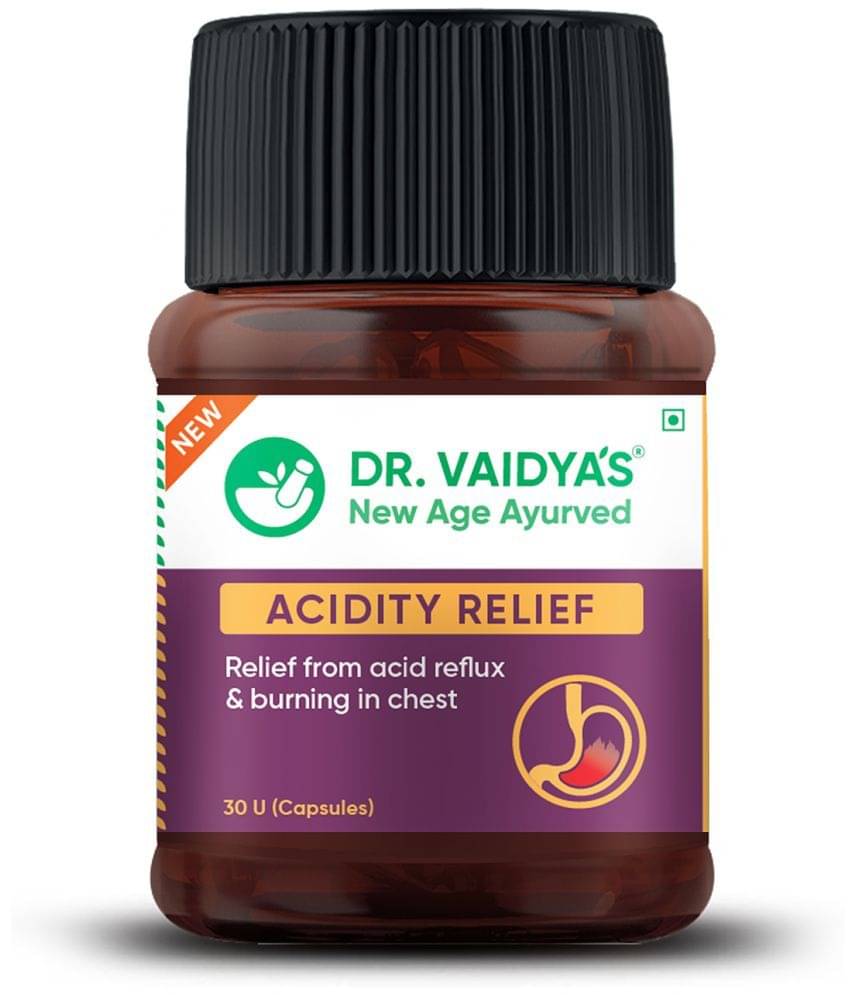 Dr. Vaidya's Acidity Relief Cap 30 No.s (Pack of 1) Dr. Vaidya's Acidity Relief Cap 30 No.s (Pack of 1)