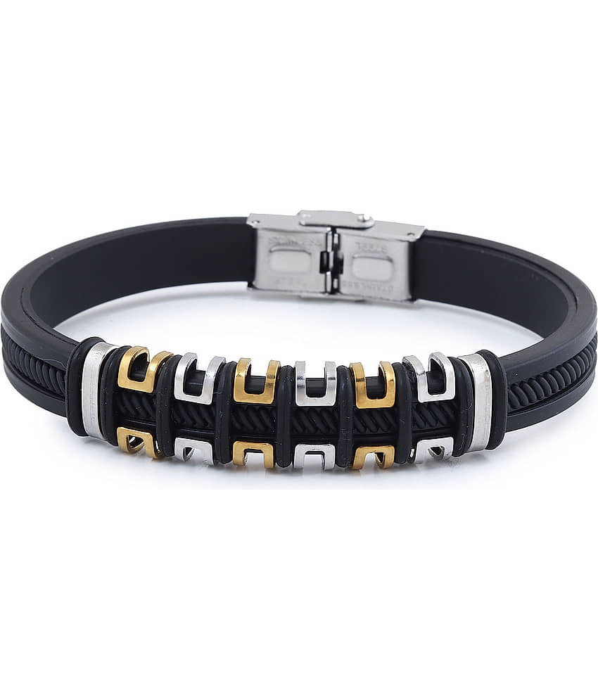 FASHION FRILL Black Bracelet ( Pack of 1 ) - Bangles & Bracelets | Buy online on ZillyBuy