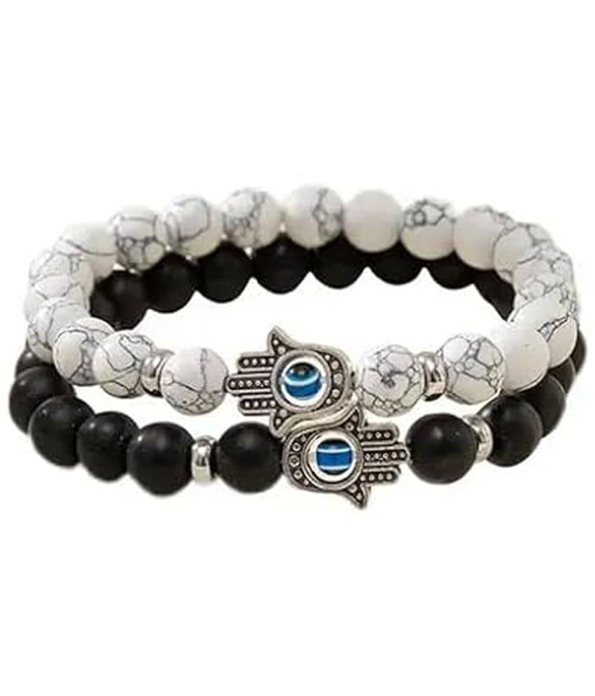 FASHION FRILL Black Bracelet ( Pack of 2 ) - Bangles & Bracelets | Buy online on ZillyBuy