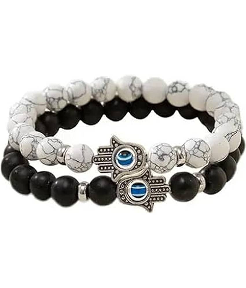 FASHION FRILL Black Bracelet ( Pack of 2 ) - Bangles & Bracelets | Buy online on ZillyBuy