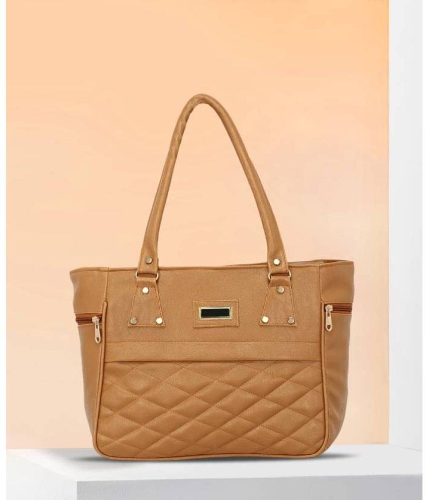     			Fargo Tan Artificial Leather Shoulder Bag