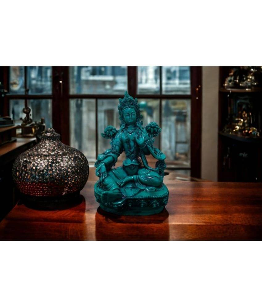     			GLOBAL AROMA Resin Goddess Laxmi Idol ( 20 cm )