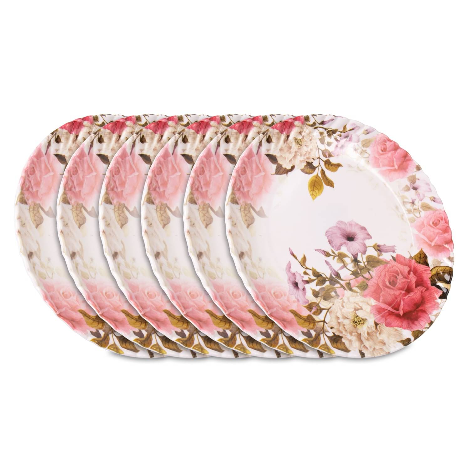 HomePro R.L Diner / Lunch Plate 11" Pink Melamine Dinner Set ( Pack of 6 ) HomePro R.L Diner / Lunch Plate 11" Pink Melamine Dinner Set ( Pack of 6 )