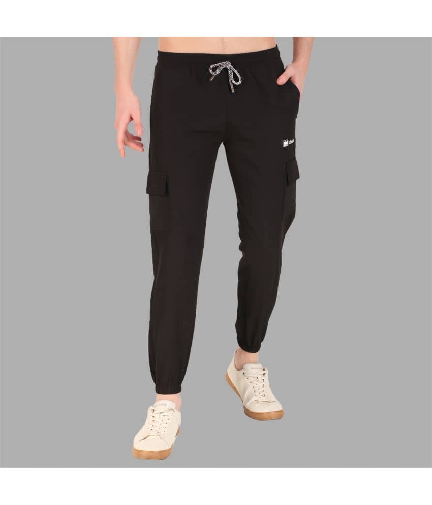 IDASS Black Nylon Men's Joggers ( Pack of 1 ) - Track Pants | Buy online on ZillyBuy