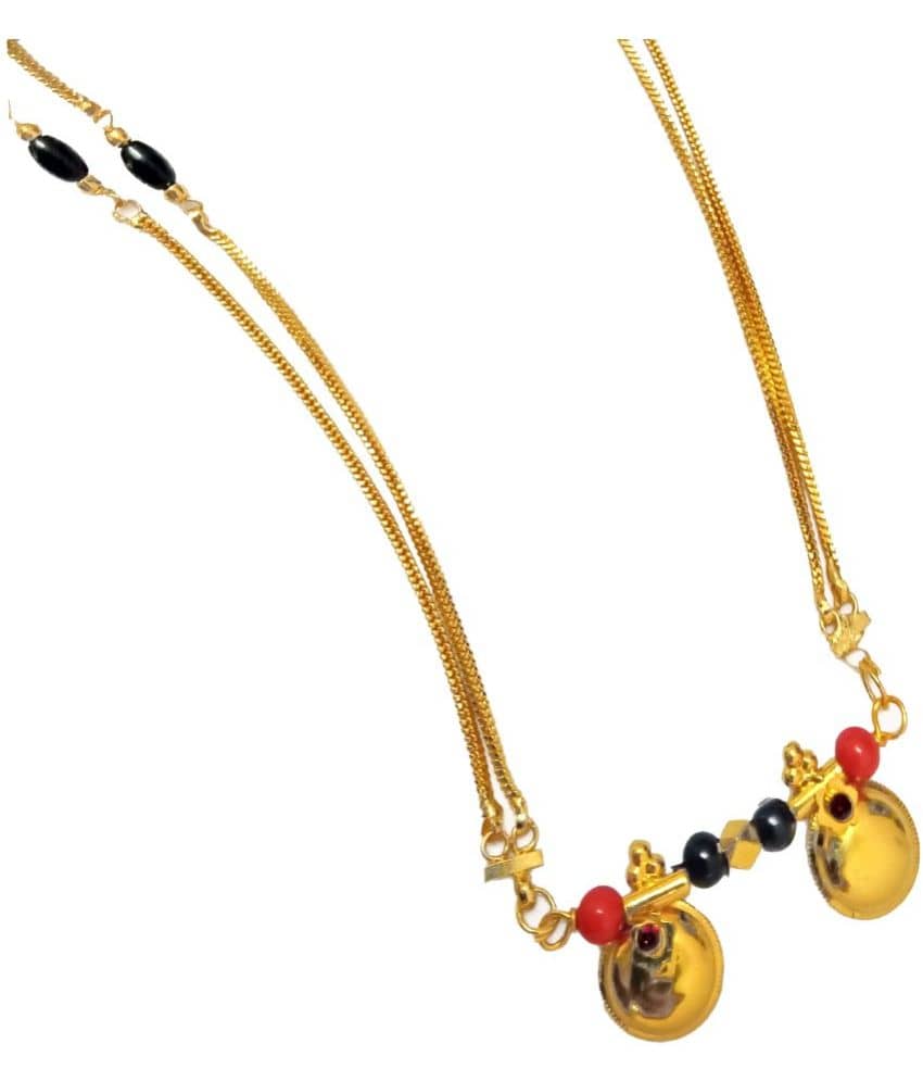 JIPPA Golden Mangalsutra ( Pack of 1 )