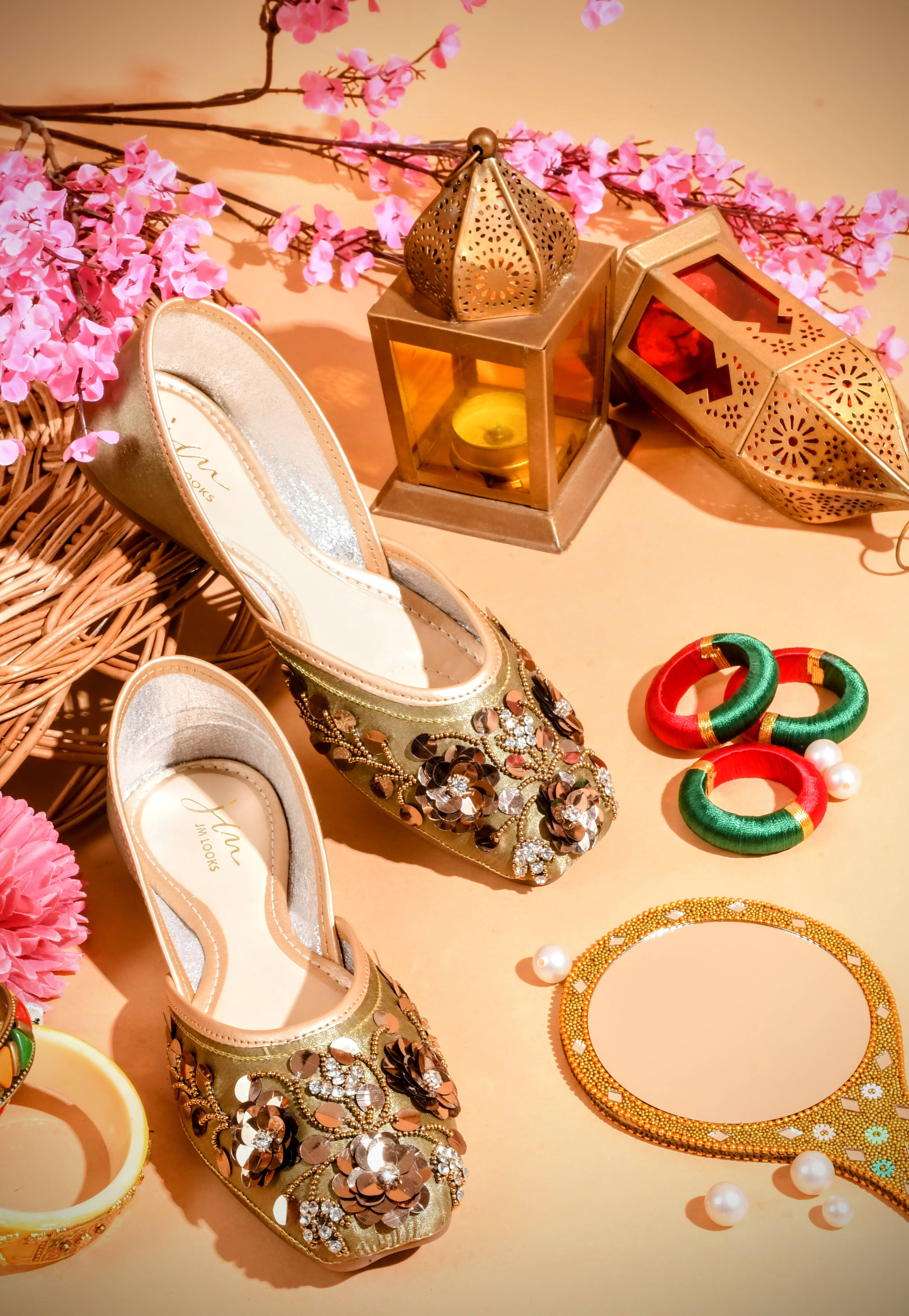 JM Looks Brown Women's Ethnic Ballerinas JM Looks Brown Women's Ethnic Ballerinas
