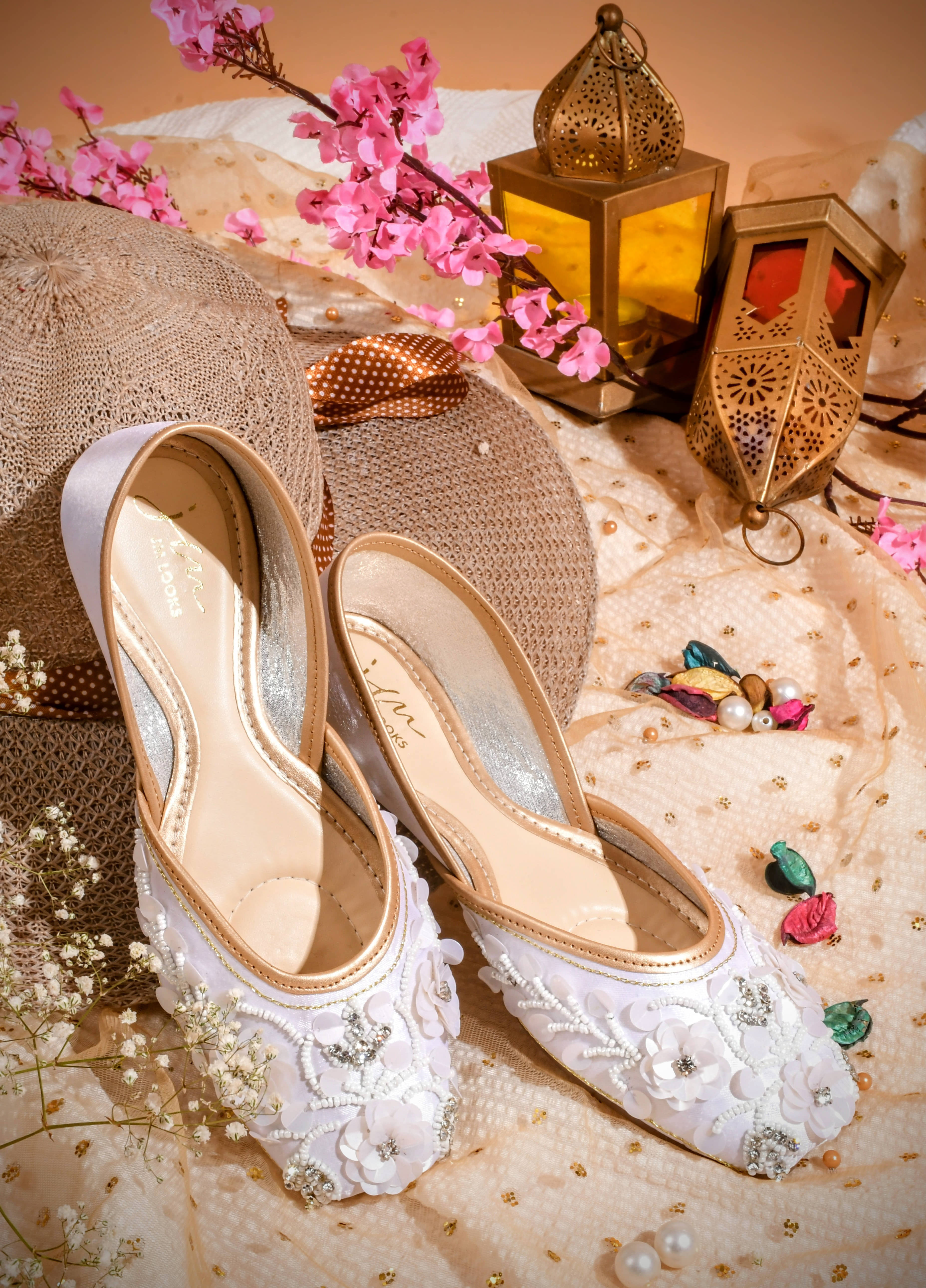 JM Looks White Women's Ethnic Ballerinas - Casual Shoes | Buy online on ZillyBuy