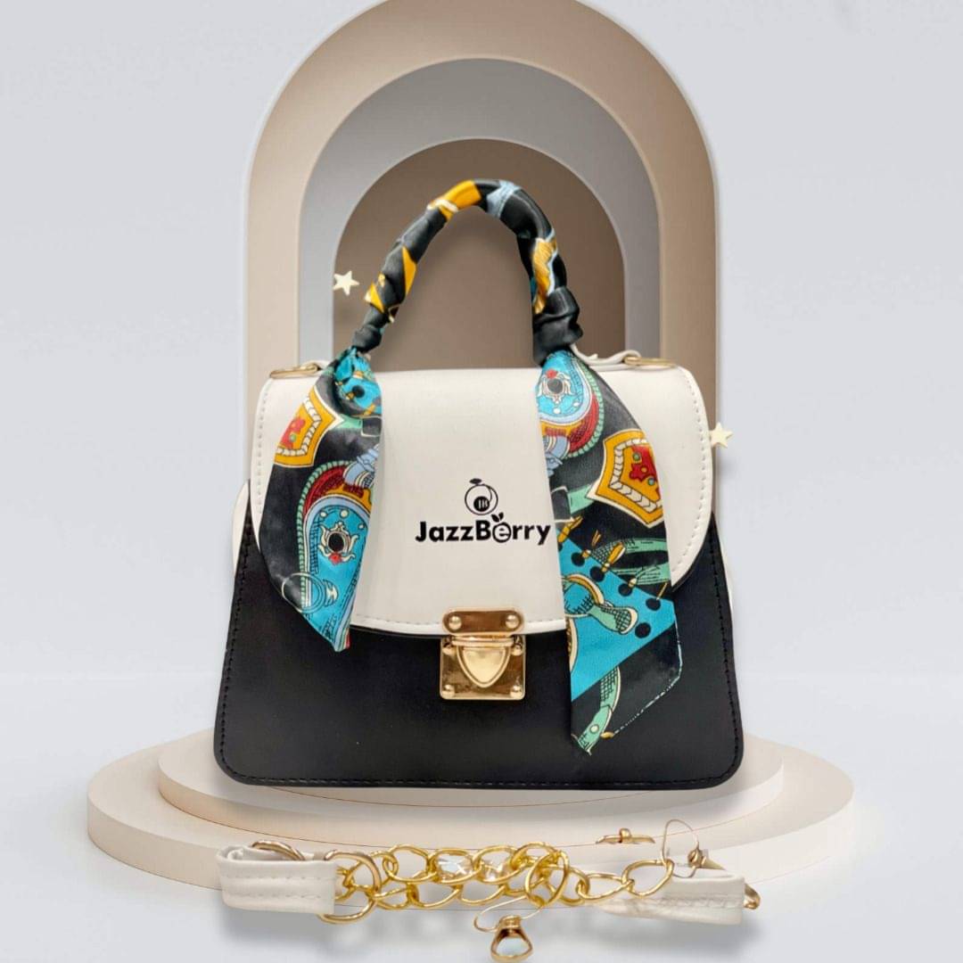     			Jazzberry Sling Bag PU Set of 1 ( White )