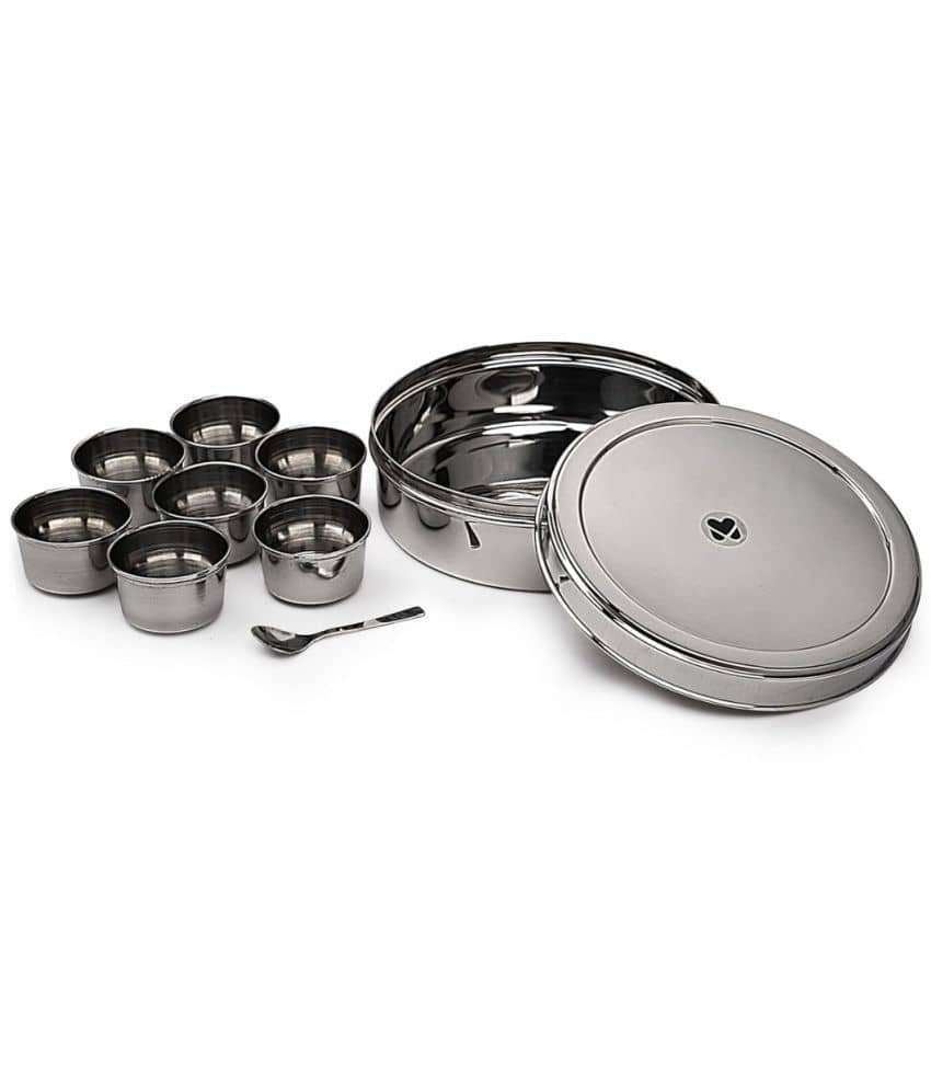 Mumma's Life Steel Silver Spice Container ( Set of 1 )