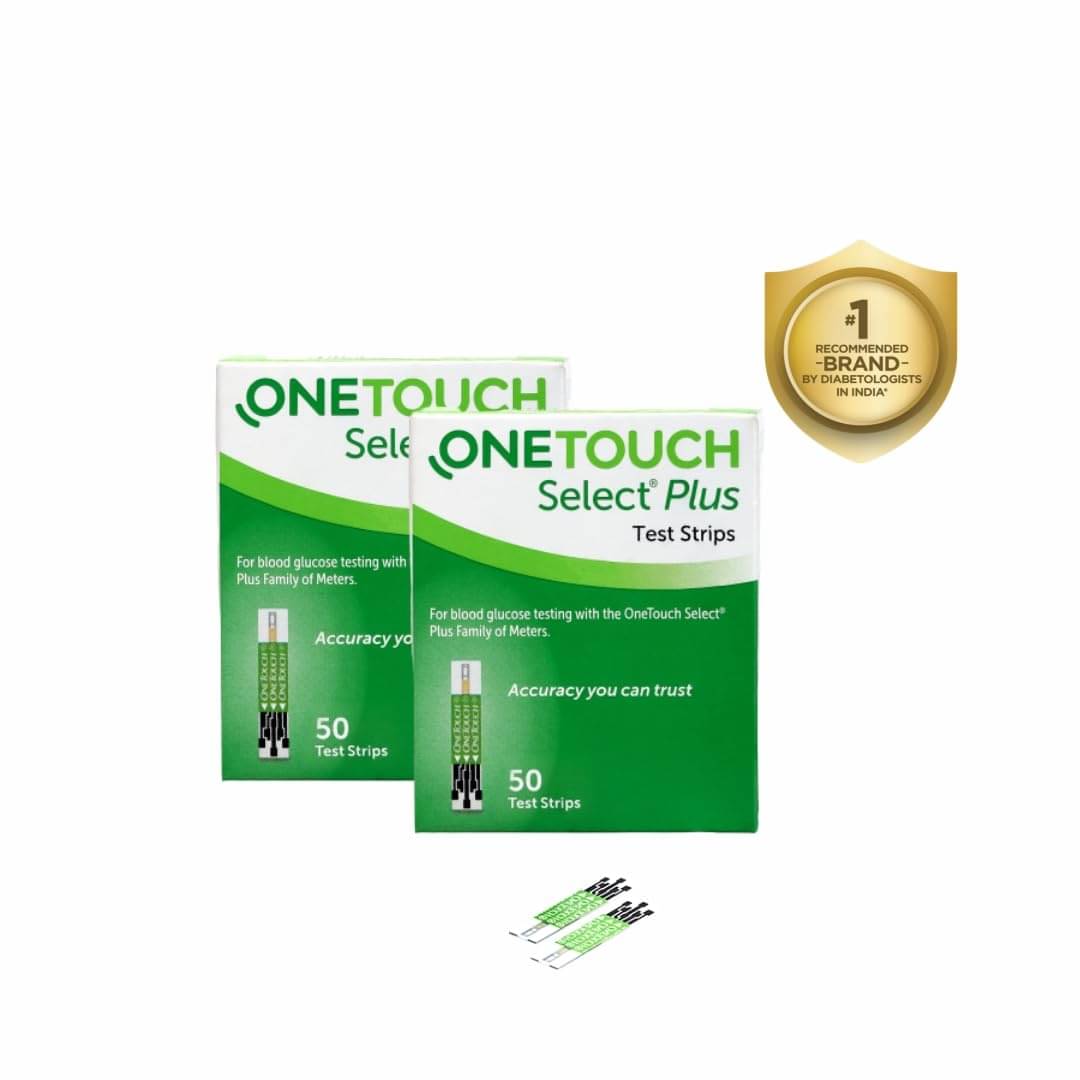     			Onetouch Select Plus Test Strips | 2 Packs of 50 Strips Each (Total 100 Strips)