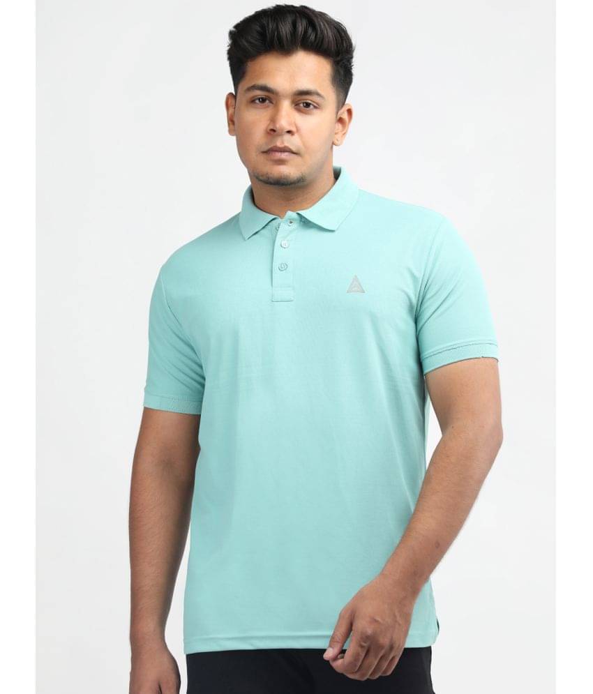     			PROPERSEVEN Pack of 1 Polyester Regular Fit Solid Half Sleeves Men's Polo T Shirt ( Light Blue )