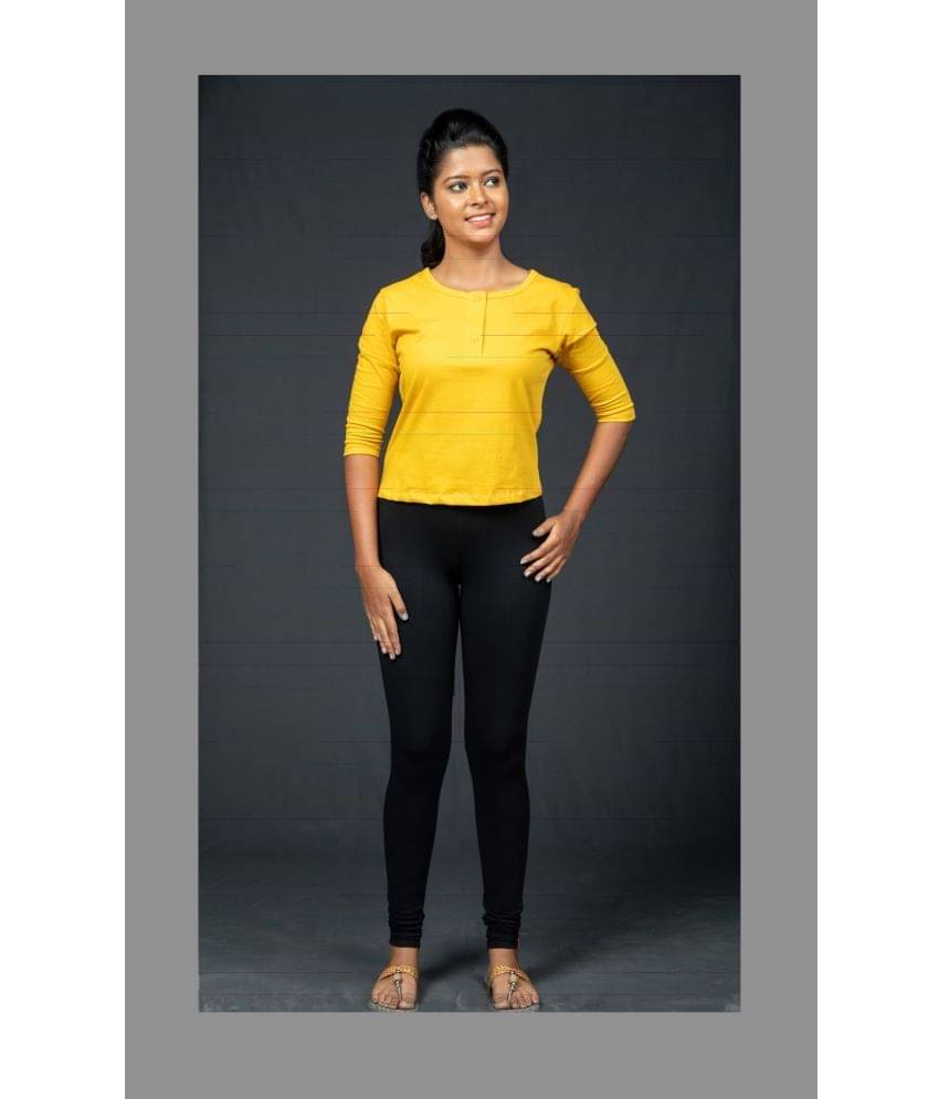     			SRRISOW - Black Cotton Women's Leggings ( Pack of 1 )