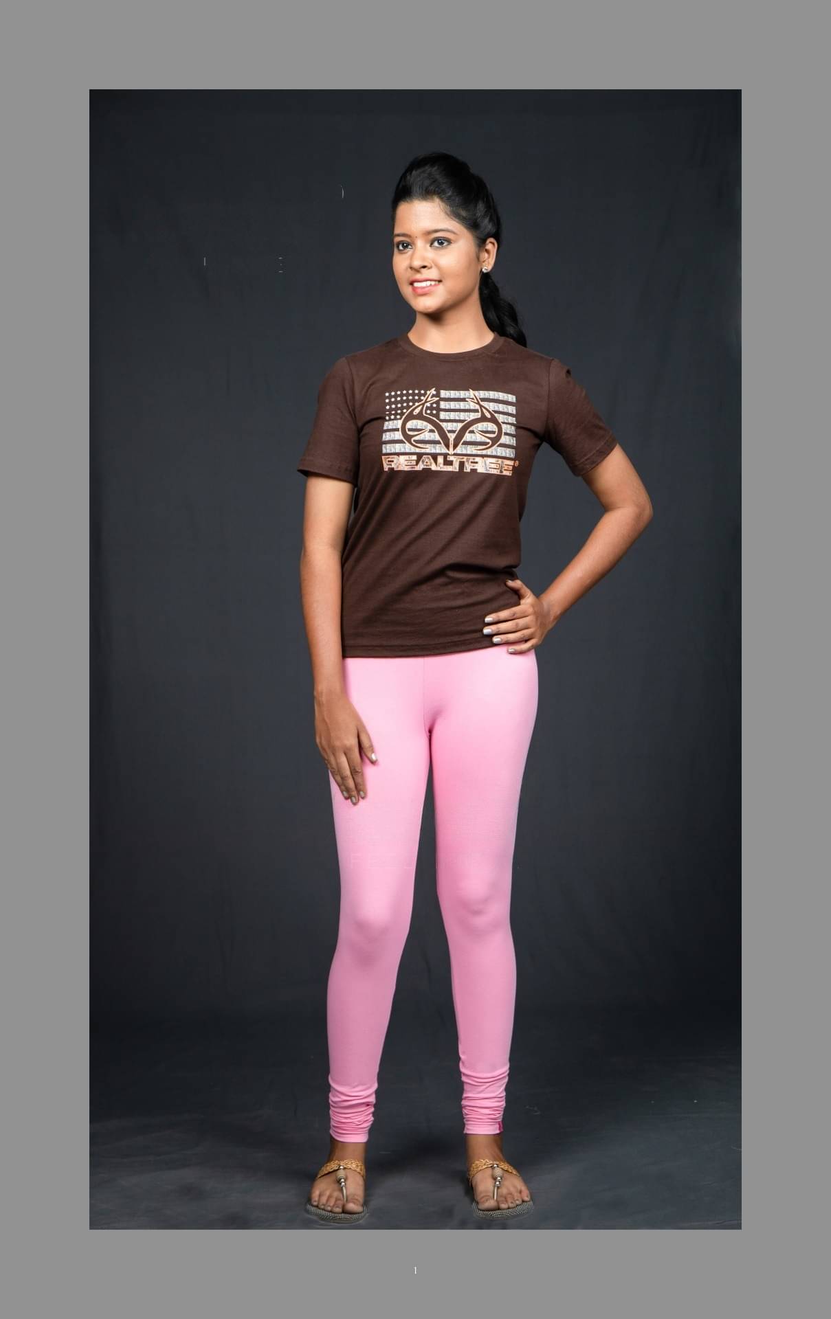     			SRRISOW - Pink Cotton Women's Leggings ( Pack of 1 )