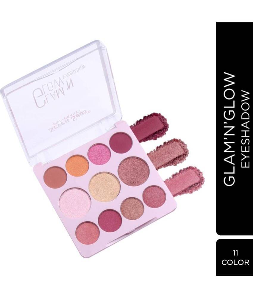    			Seven Seas Glam N Glow Eyeshadow 11 Pigmented Colors Eyeshadow Matte & Metallic Finish 12g