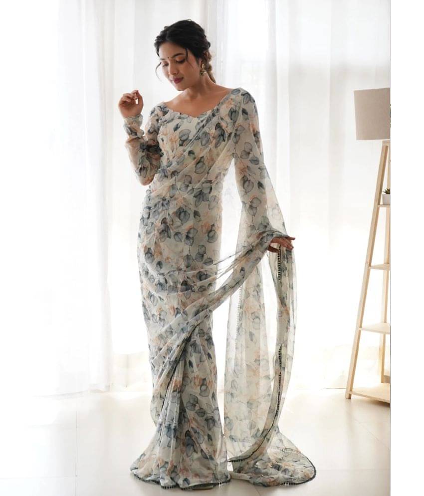 Sidhidata Georgette Printed Ready to Wear Saree With Unstitched Blouse Piece ( Multicolor2 ) Sidhidata Georgette Printed Ready to Wear Saree With Unstitched Blouse Piece ( Multicolor2 )