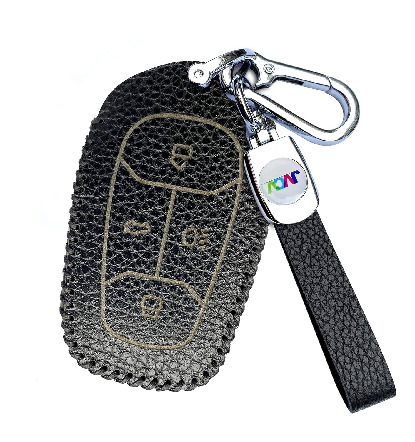 Soft Handmade Lychee Pattern Leather Key Cover Compatible with TATA NEXON, Harrier, ALTROZ, TIGOR BS6, Safari 2021 Safari Gold, Punch 4 Button Smart Key Soft Handmade Lychee Pattern Leather Key Cover Compatible with TATA NEXON, Harrier, ALTROZ, TIGOR BS6, Safari 2021 Safari Gold, Punch 4 Button Smart Key
