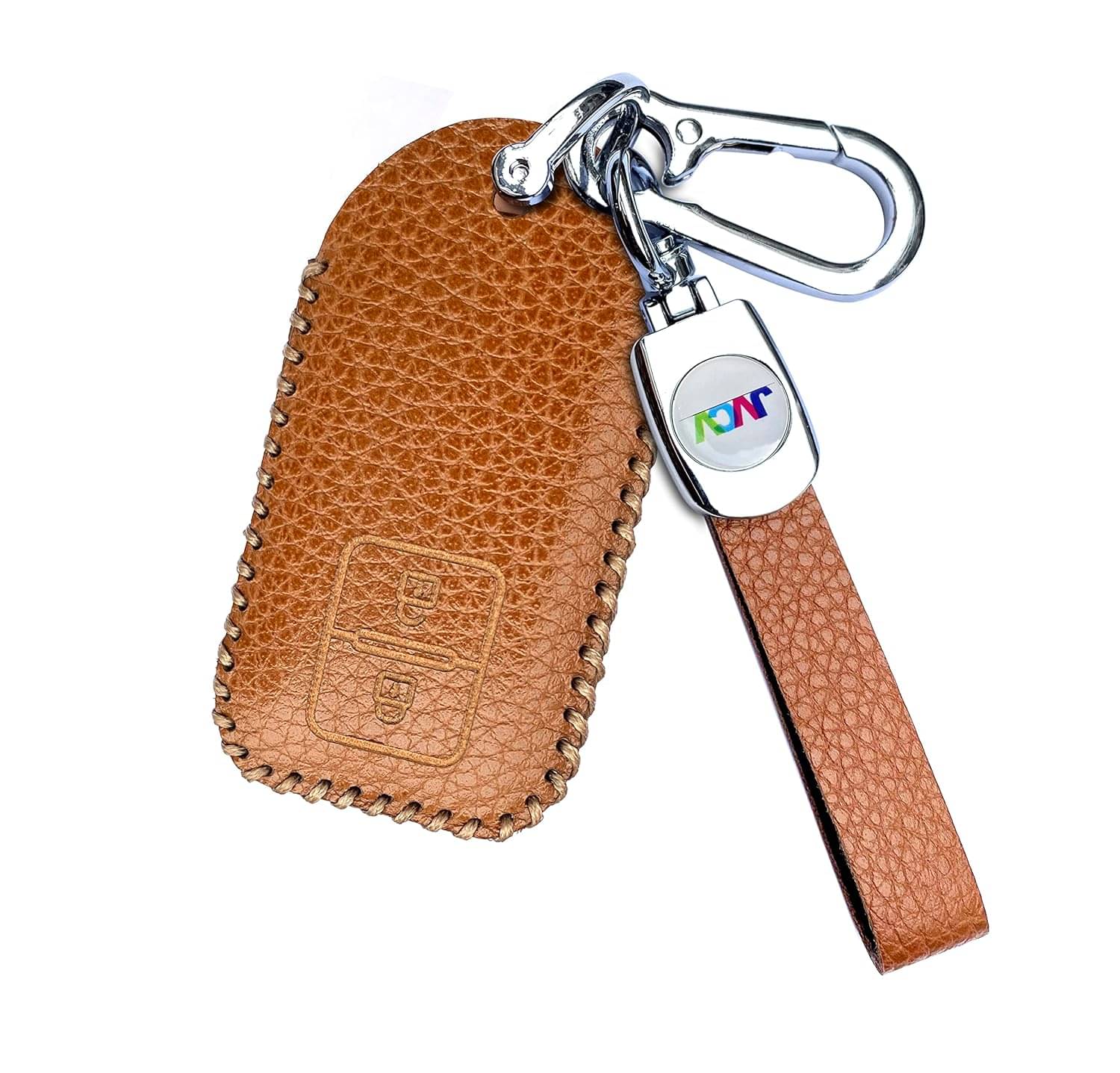 Soft Handmade Lychee Pattern Leather Key Cover Compatible with Suzuki Jimny, Grand Vitara, BALENO, XL6, Swift, ERTIGA, DZIRE and Toyota Glanza Urban Cruiser Hyryder 2 Button Smart Key Soft Handmade Lychee Pattern Leather Key Cover Compatible with Suzuki Jimny, Grand Vitara, BALENO, XL6, Swift, ERTIGA, DZIRE and Toyota Glanza Urban Cruiser Hyryder 2 Button Smart Key