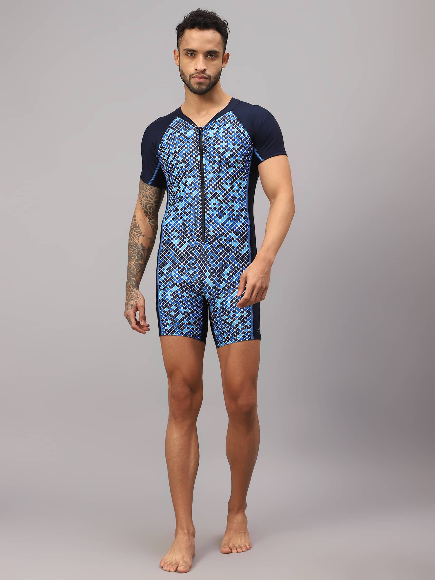 Vector X Blue Wetsuit Swimming Costume     			Vector X Blue Wetsuit Swimming Costume
