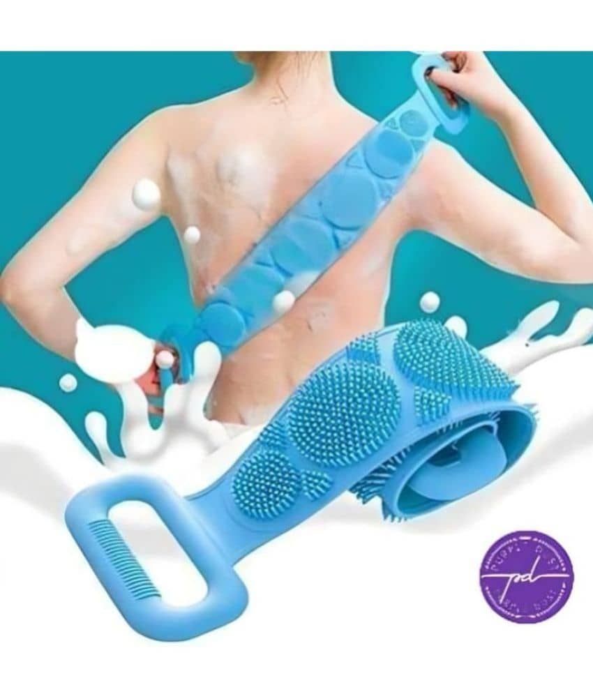 Silicone Body Back Scrubber Bath Brush Washer For Dead Skin Removal Men Women Double Side Brush (pack of 2) - Body Care - Loofah and Other Tools | Buy online on ZillyBuy