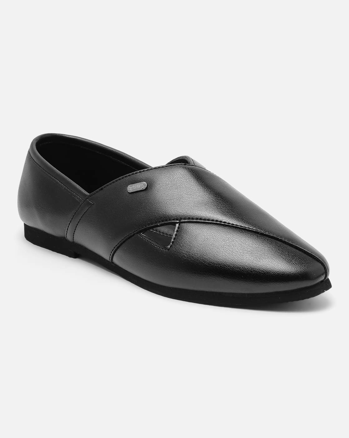     			Action Action Ethnic Shoes For Men Black Men's Slip-on Shoes