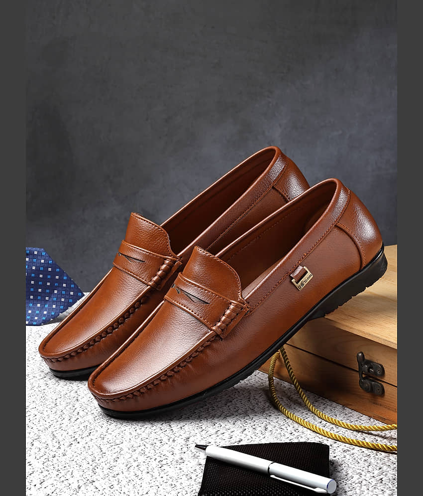 Action Tan Men's Slip on - Formal Shoes | Buy online on ZillyBuy