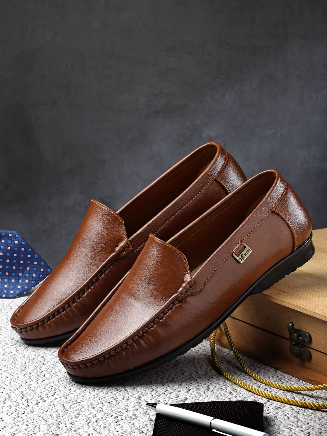 Action Tan Men's Slip on - Formal Shoes | Buy online on ZillyBuy