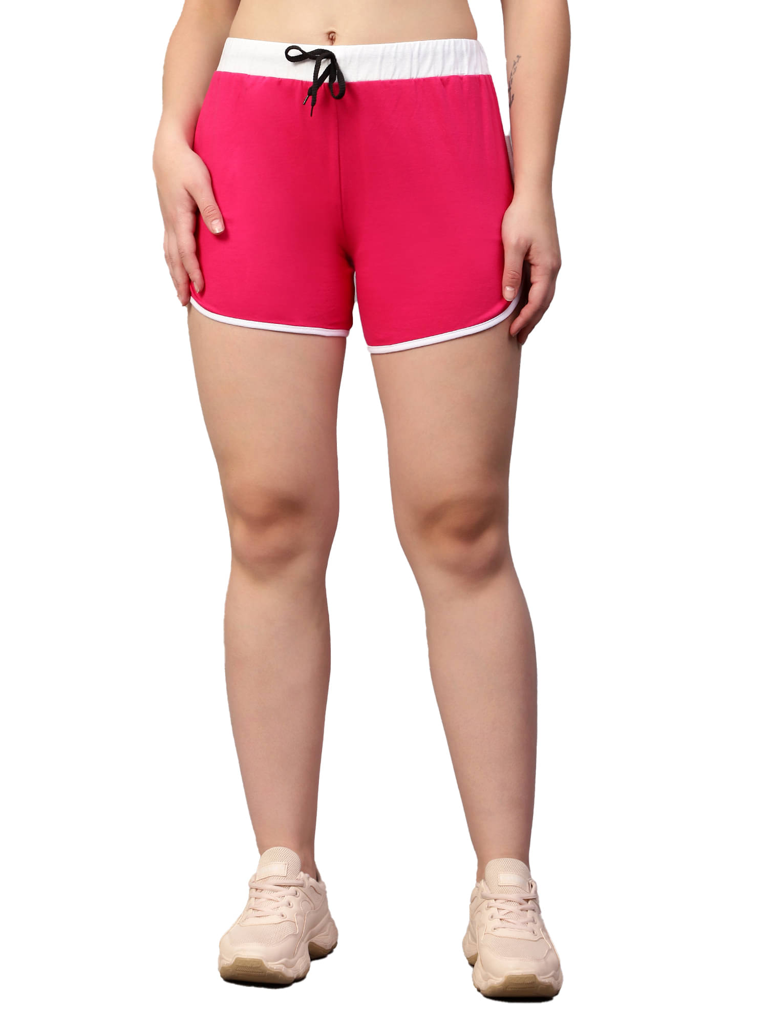     			Diaz Cotton Cut-Offs - Pink Single