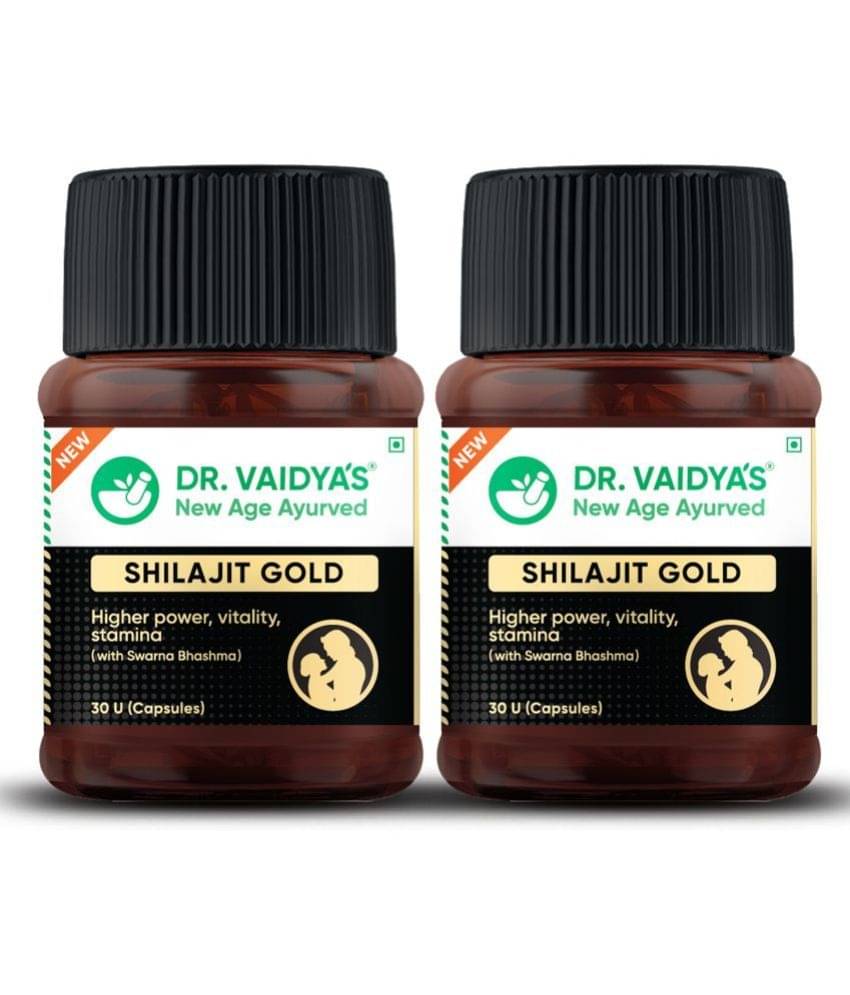 Dr Vaidya's Shilajit Gold Capsules 30 No.s (Pack of 2) Dr Vaidya's Shilajit Gold Capsules 30 No.s (Pack of 2)