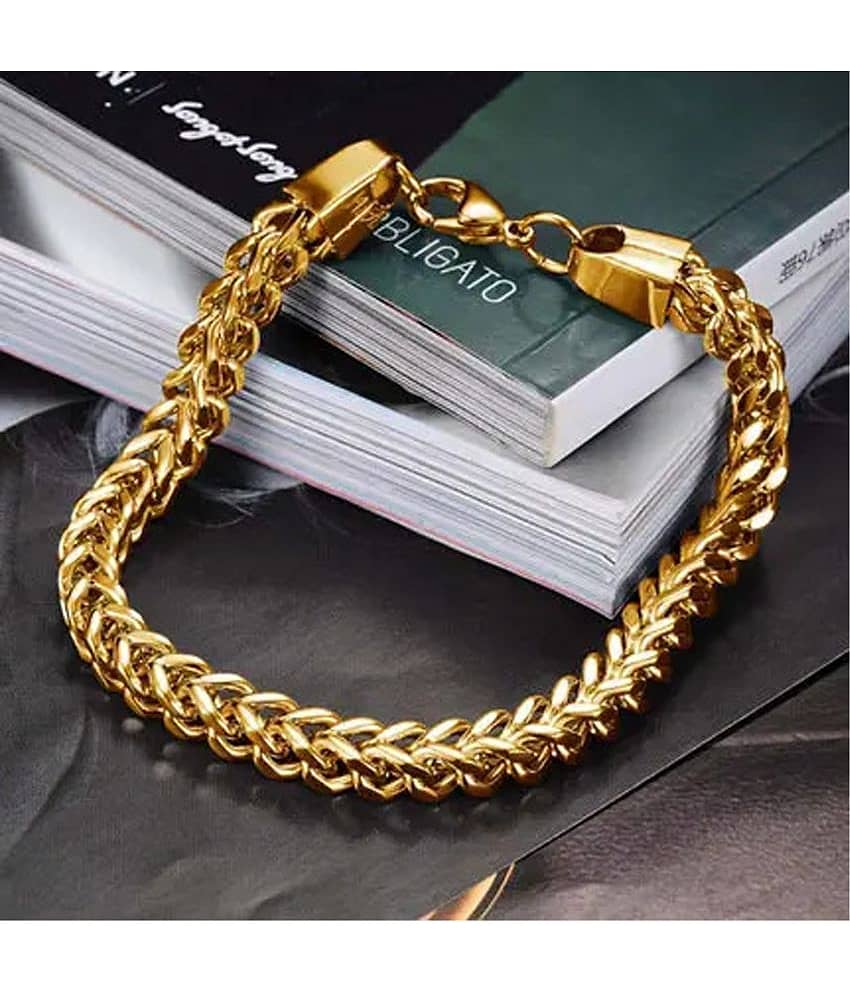 FASHION FRILL Gold Bracelet ( Pack of 1 ) - Bangles & Bracelets | Buy online on ZillyBuy