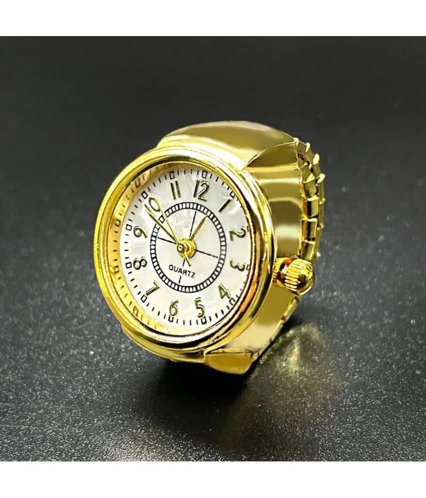 FASHION FRILL Golden Rings ( Pack of 1 )