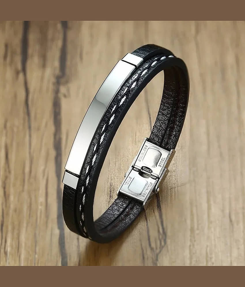 FASHION FRILL Silver Bracelet ( Pack of 1 ) - Bangles & Bracelets | Buy online on ZillyBuy
