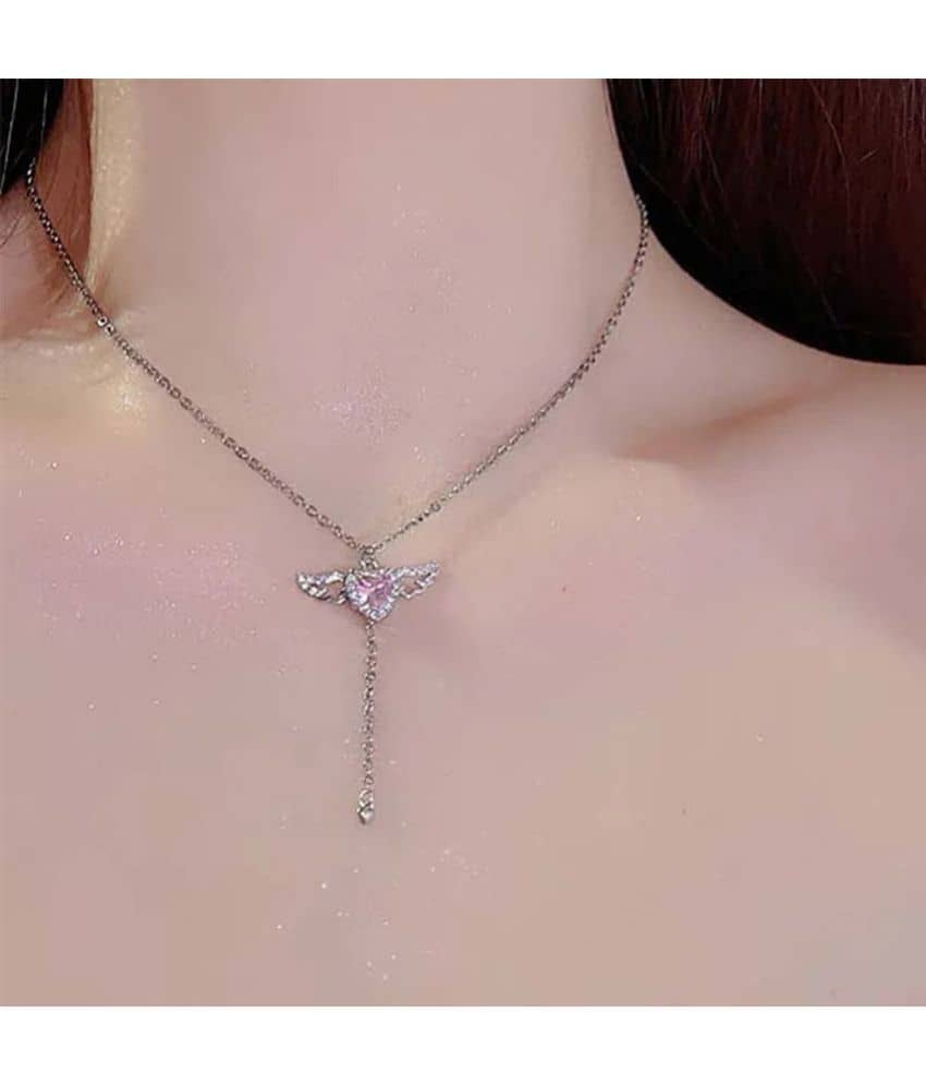 FASHION FRILL Silver Pendant ( Pack of 1 )