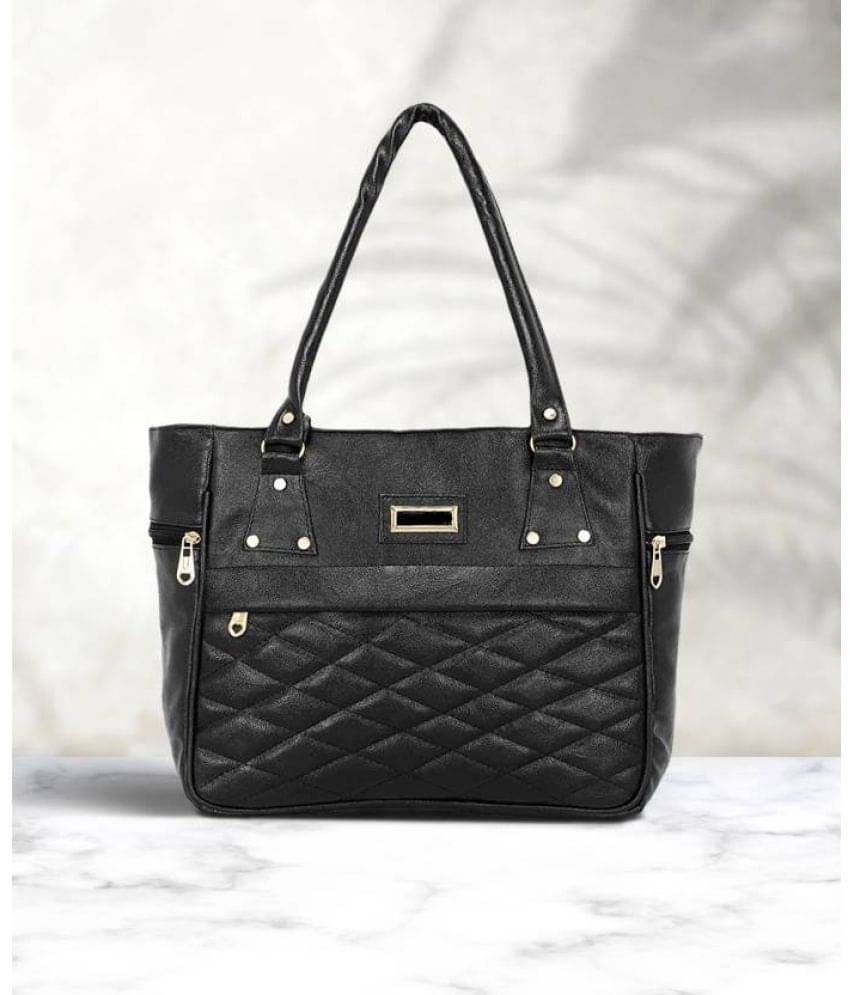     			Fargo Black Artificial Leather Shoulder Bag