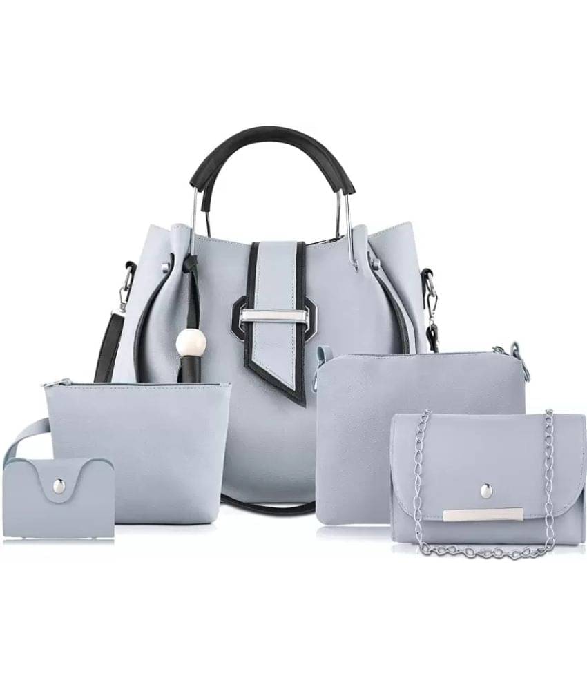     			Fargo Light Grey Artificial Leather Handheld
