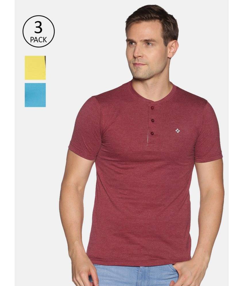 Force NXT Pack of 3 Cotton Blend Regular Fit Men's T-Shirt ( Multicolor ) Force NXT Pack of 3 Cotton Blend Regular Fit Men's T-Shirt ( Multicolor )