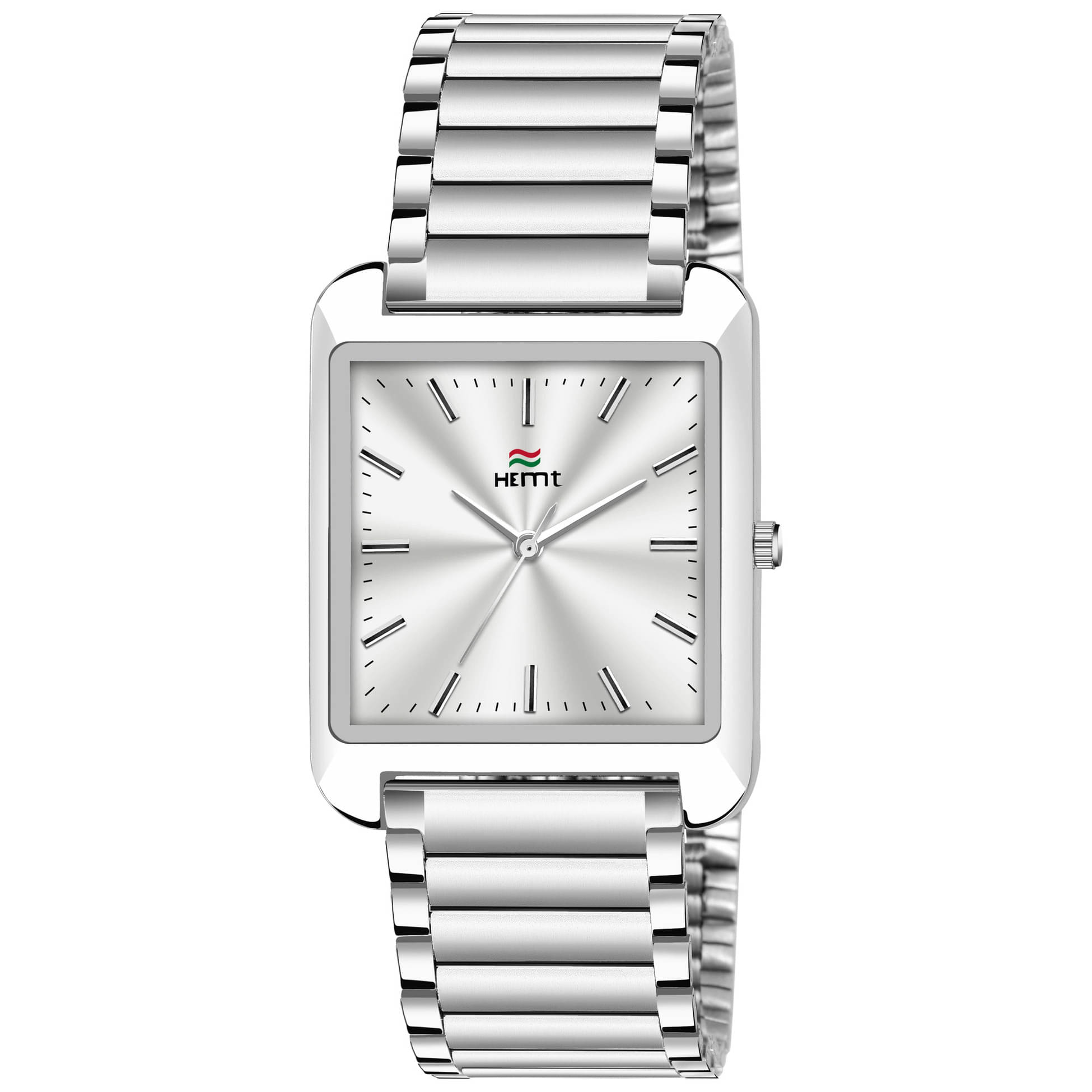     			Hemt Silver Stainless Steel Analog Men's Watch