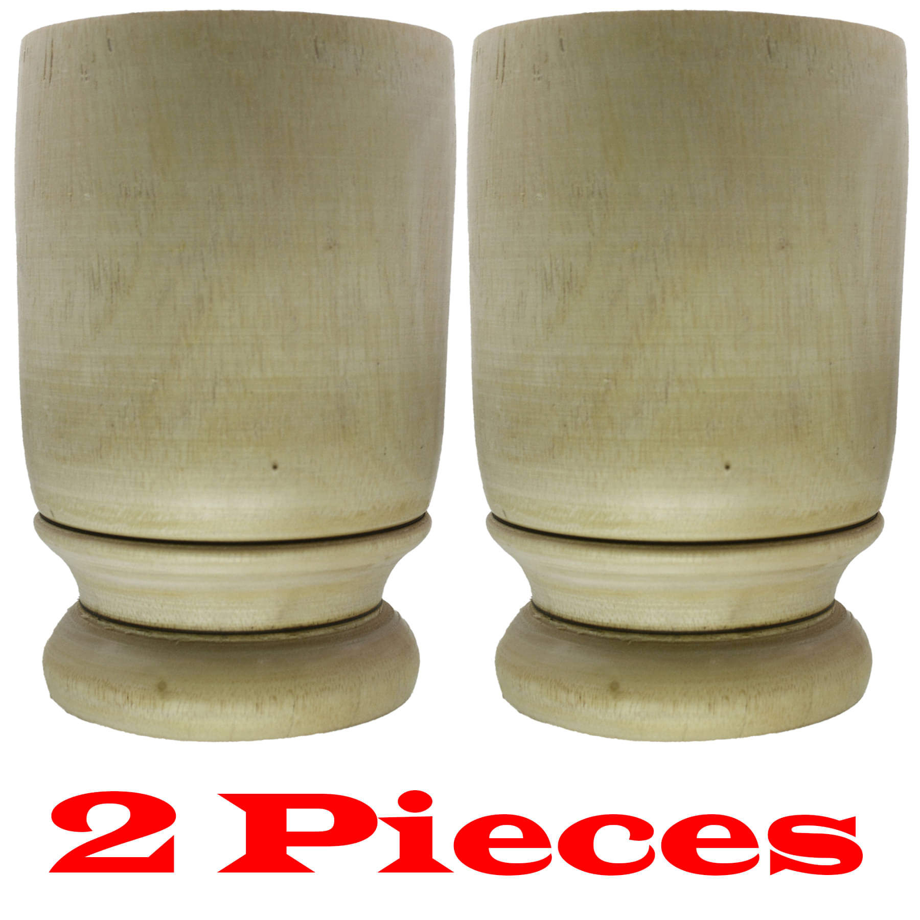     			JMALL Cups Solid Wooden Tea Cup 250 ml ( Pack of 2 )