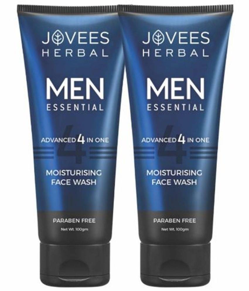     			Jovees Herbal Men's Essential Advanced 4 in 1 Moisturizing Face Wash 100g (Pack of 2)