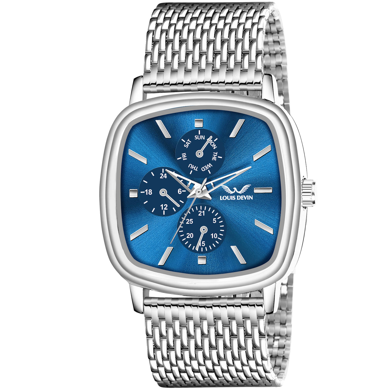     			LOUIS DEVIN Silver Metal Analog Men's Watch