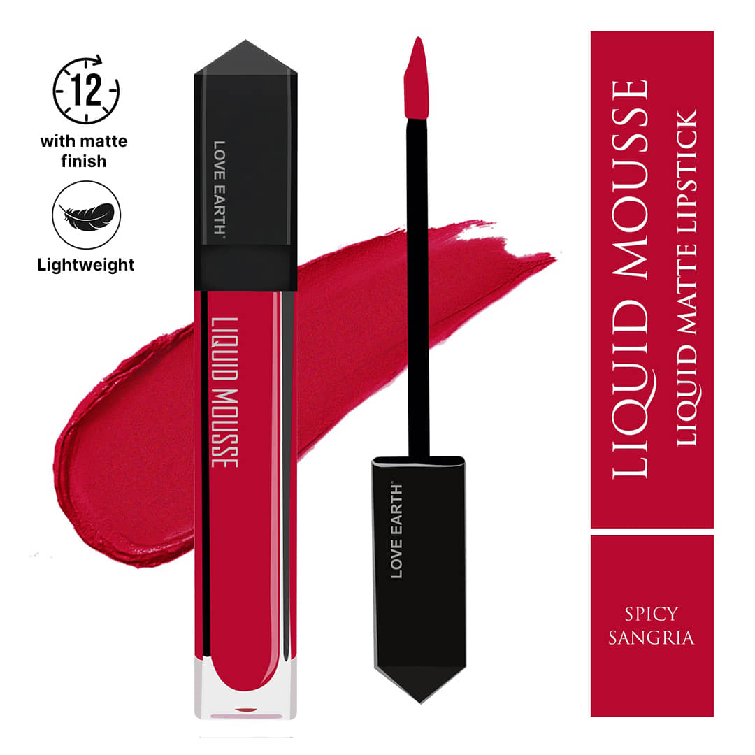 LOVE EARTH Apple Red Matte Lipstick 6 ML