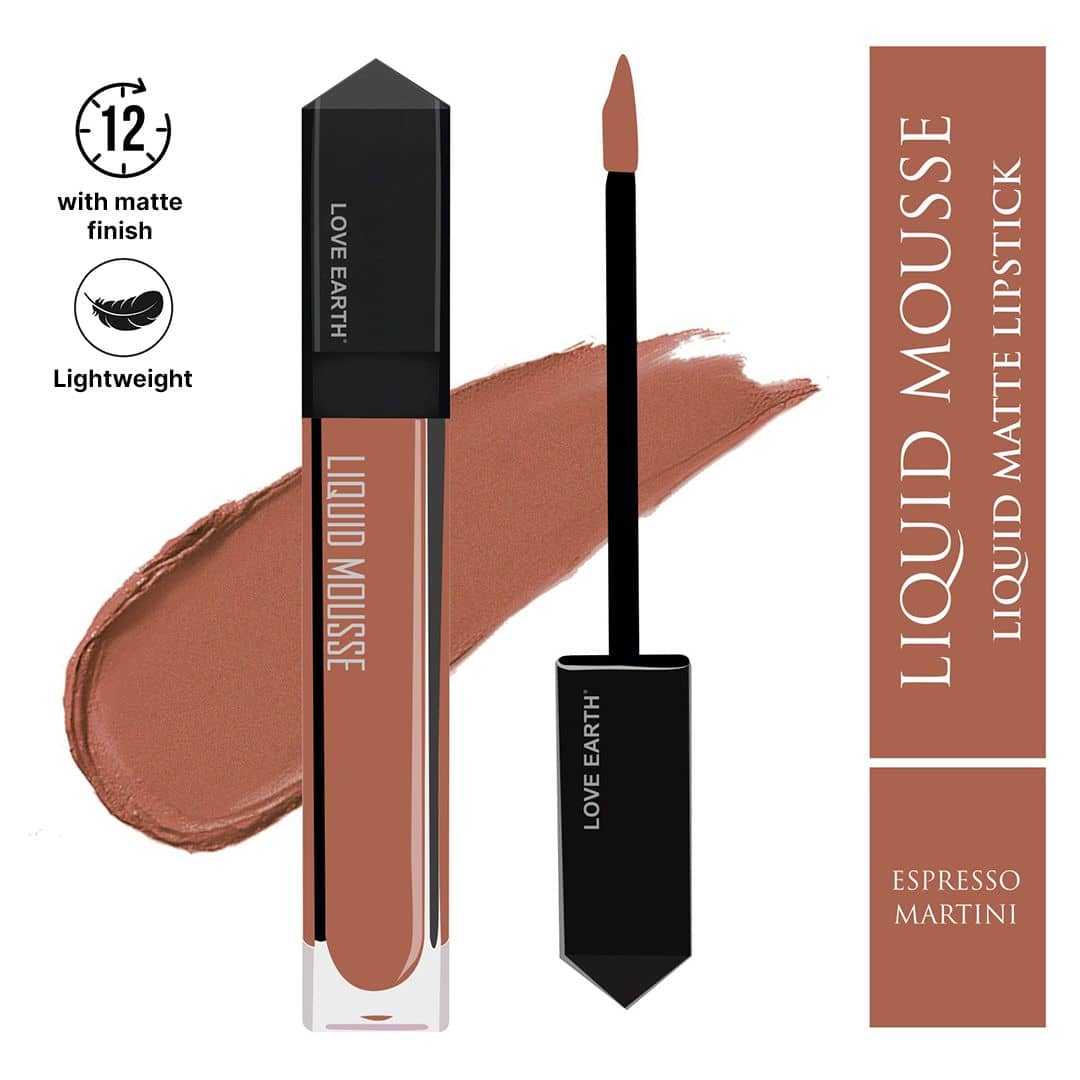 LOVE EARTH Dark Nude Matte Lipstick 6 ML