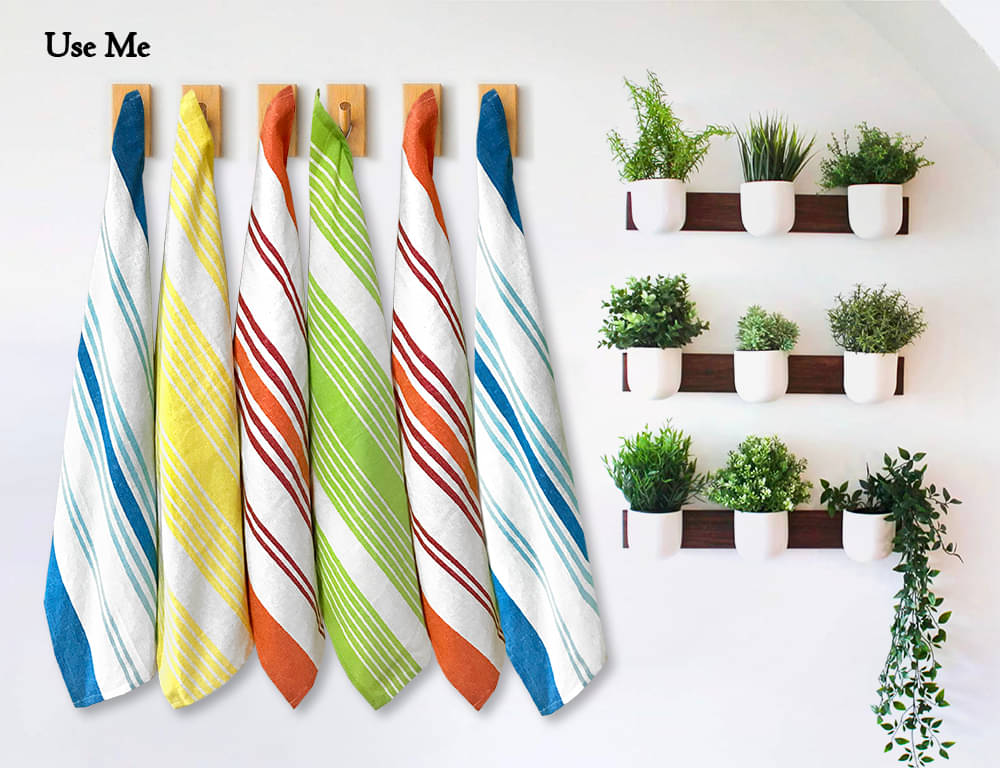     			Oasis Hometex Set of 6 Others Cotton Kitchen Towel