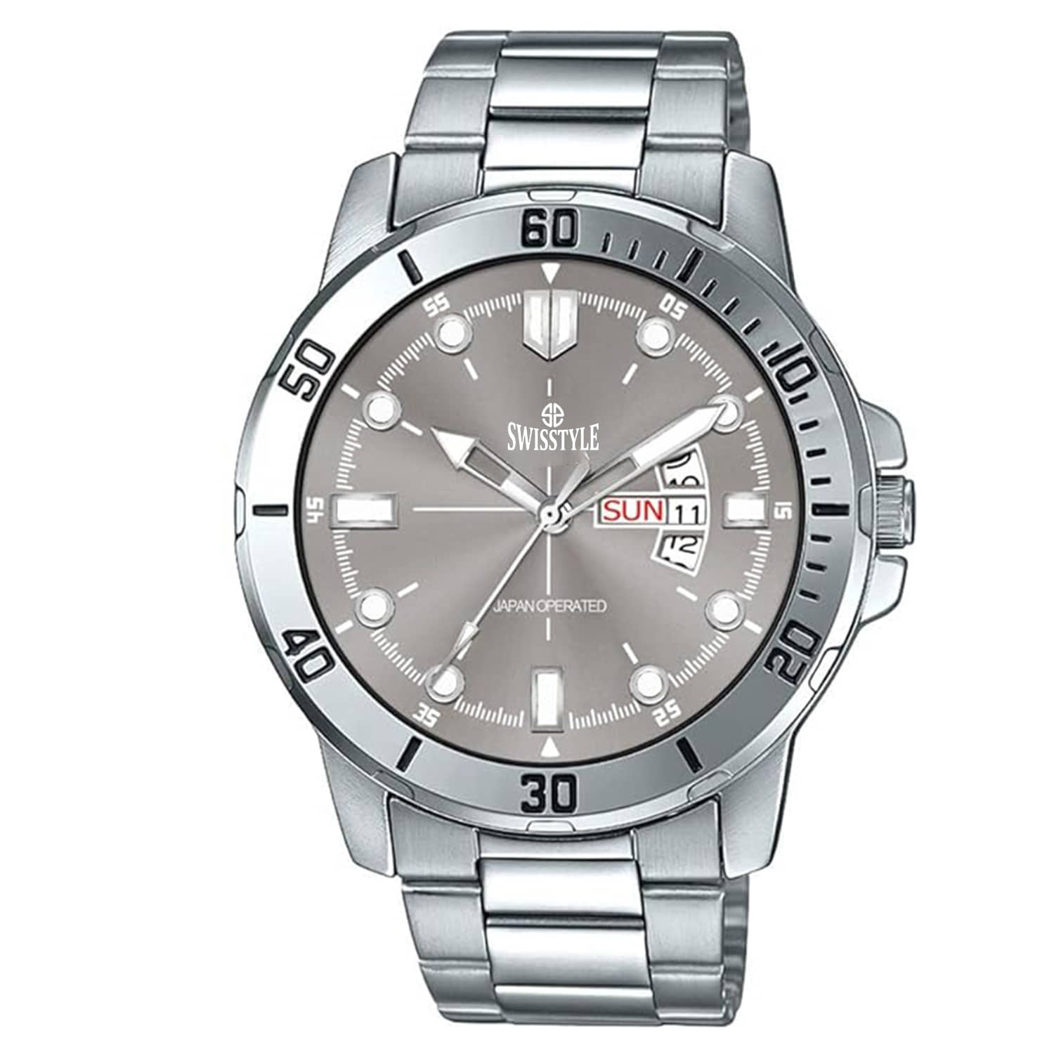 Swisstyle Silver Stainless Steel Analog Men's Watch
