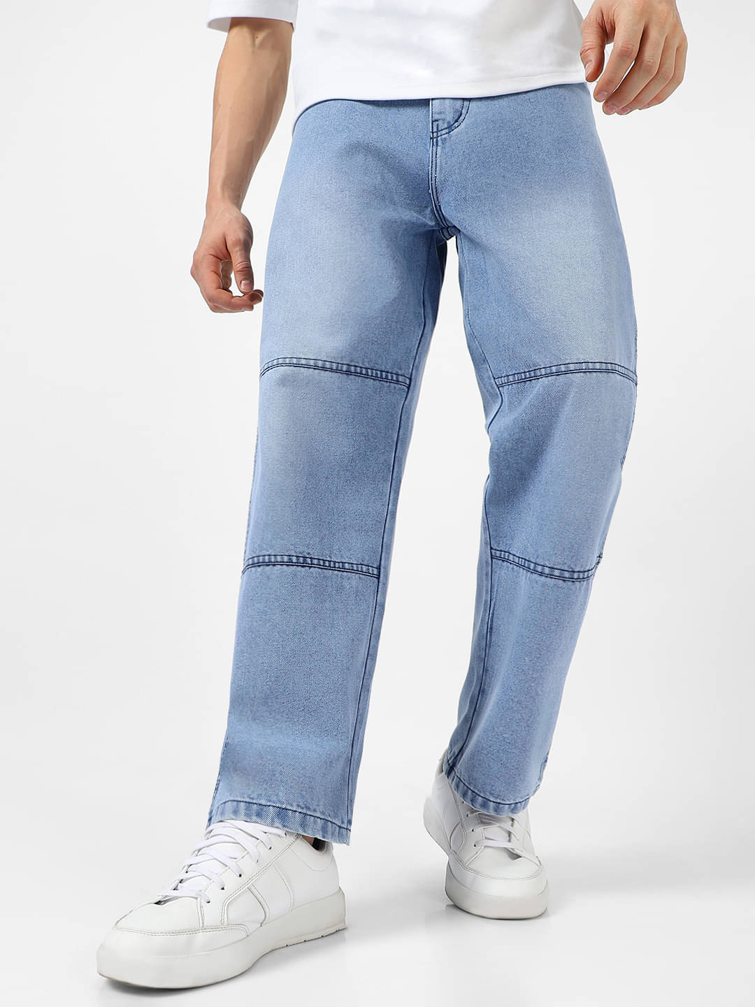     			Urbano Fashion Relaxed Washed Men's Jeans - Light Blue ( Pack of 1 )