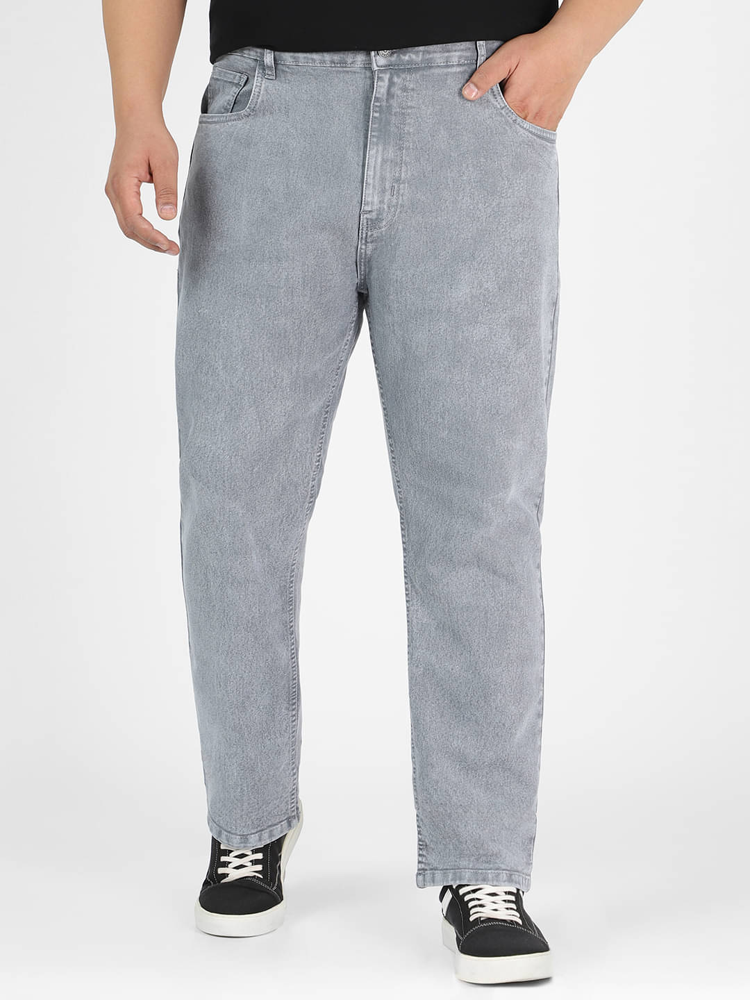Urbano Plus Regular Fit Washed Men's Jeans - Light Grey ( Pack of 1 ) Urbano Plus Regular Fit Washed Men's Jeans - Light Grey ( Pack of 1 )