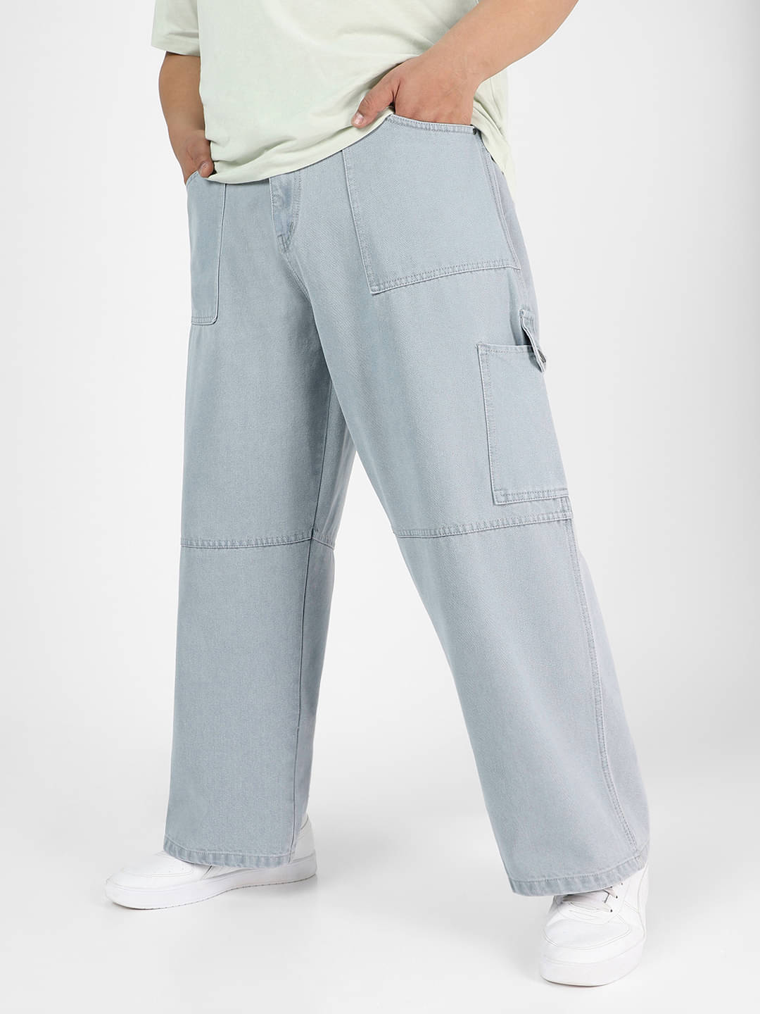     			Urbano Plus Relaxed Basic Men's Jeans - Grey Melange ( Pack of 1 )