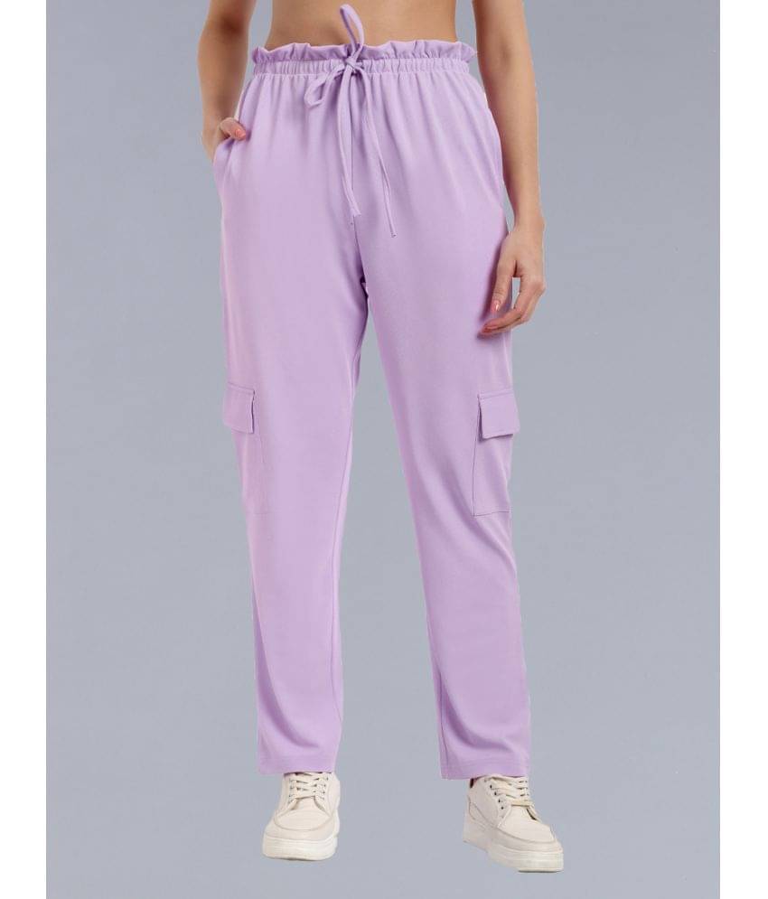     			Anjir Purple Polyester Wide Leg Women's Casual Pants ( Pack of 1 )