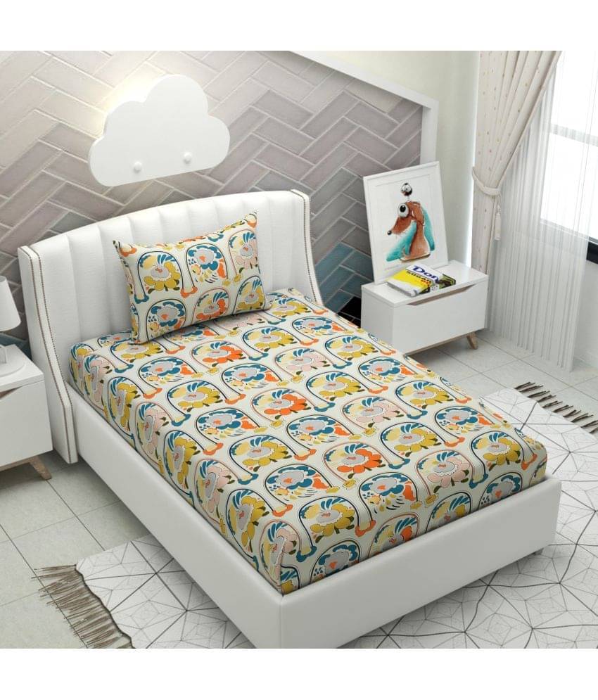 Apala Microfiber 1 Single Bedsheet with 1 Pillow Cover ( Cream ) Apala Microfiber 1 Single Bedsheet with 1 Pillow Cover ( Cream )