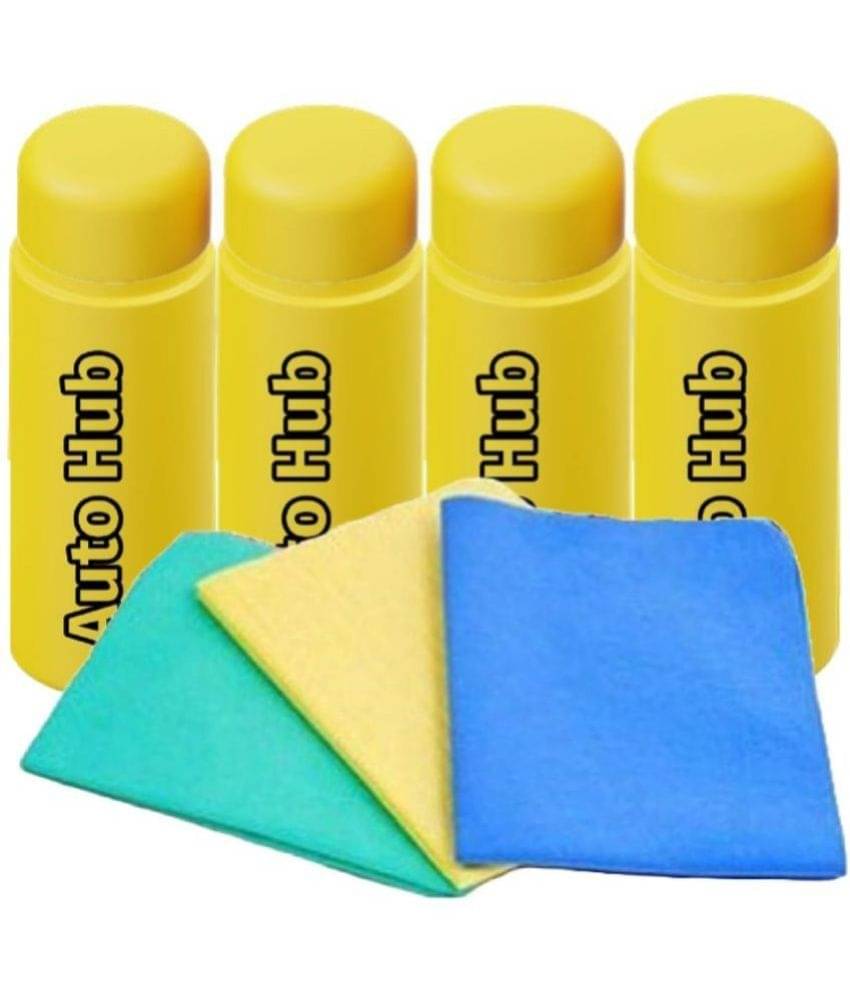 Auto Hub Multicolor 400 GSM Chamois Cloth For Automobile ( Pack of 4 ) Auto Hub Multicolor 400 GSM Chamois Cloth For Automobile ( Pack of 4 )