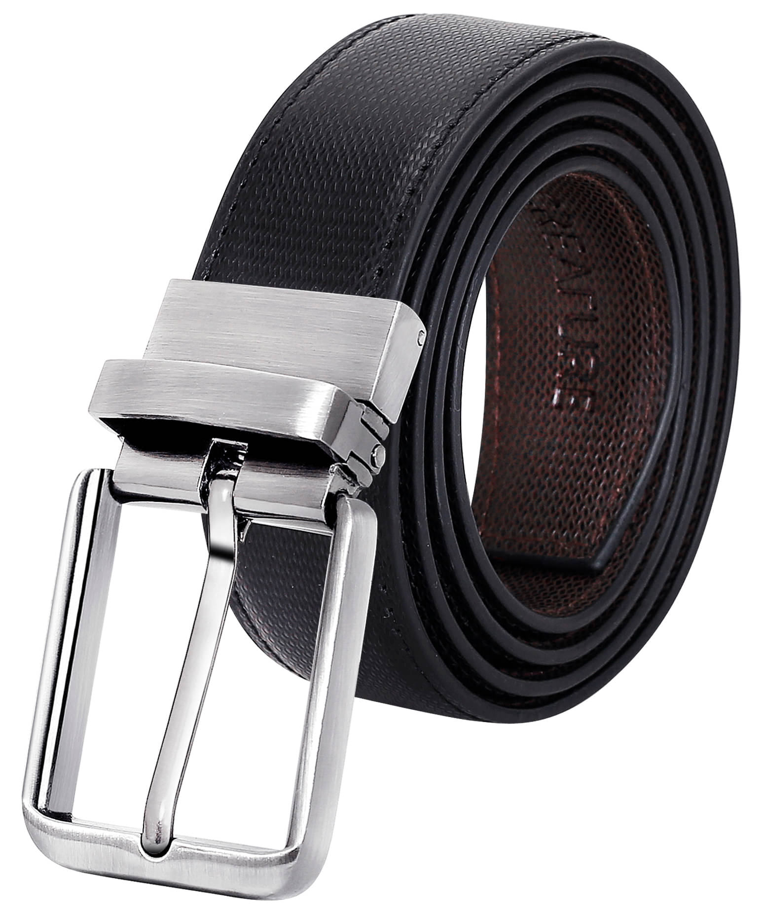 Creature - Black PU Men's Formal Belt ( Pack of 1 ) Creature - Black PU Men's Formal Belt ( Pack of 1 )